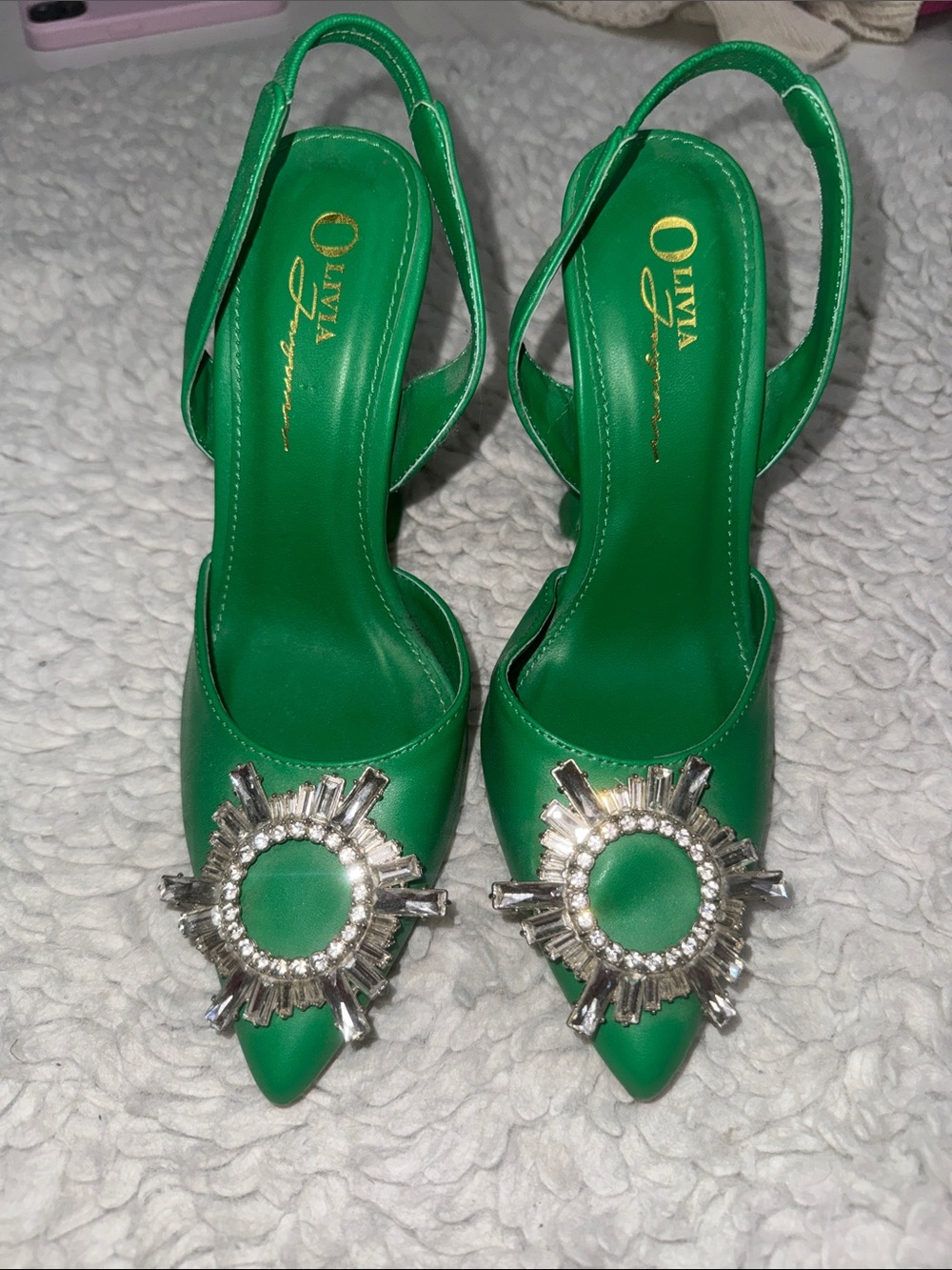 Women’s green heels